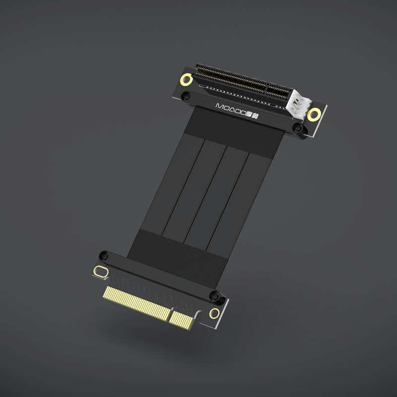 PCI-E 台式机8X延长线支持网卡阵列卡摩奥pcie3.0 8X转接线98PIN