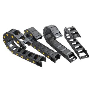 拖链坦克链线槽雕刻机床工程塑料增强尼龙电缆油气管履带TLE桥式