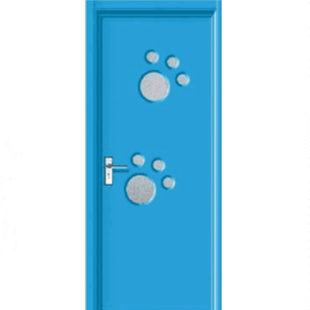 定制幼儿园防夹手实木门学校教室门早教培训机构舞蹈班卡通弧形门