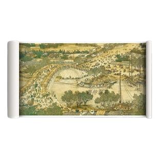 清院本《清明上河图》高清微喷复刻风俗中国画临摹古代装饰画长卷