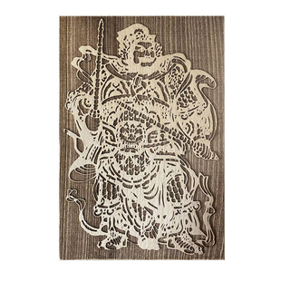 雕版印刷术diy材料儿童手工印刷工具门神年画拓印板木刻版画关羽