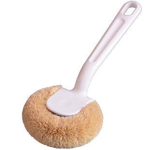 天然椰棕锅刷子长柄洗锅刷不沾油洗碗刷家用厨房刷不伤锅除油神器