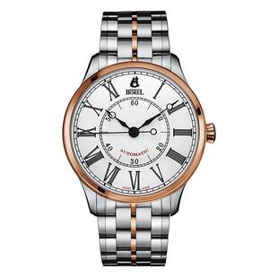 瑞士手表男士机械表依波路男表 复古系列腕表 罗马时符 间金钢带