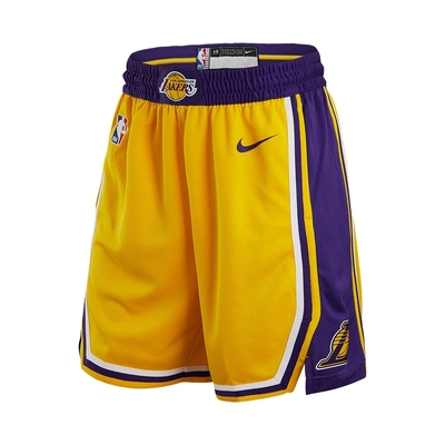 【新款】Nike/NBA官方湖人勇士Swingman男子成人速干球裤篮球裤