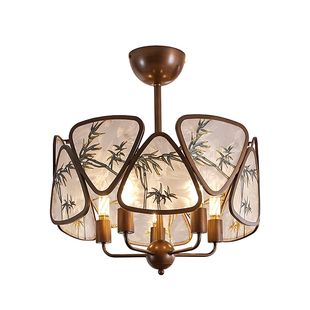 卧室吸顶灯新中式宋式美学禅意书房主卧灯具中古风大气房间灯饰