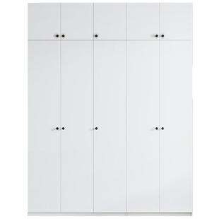 全友家居现代简约组合衣柜带顶柜卧室家用小户型收纳成品衣橱家具