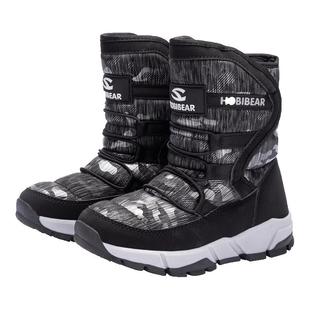 哈比熊2025新款儿童雪地靴男童鞋冬季棉鞋加绒女童保暖东北大棉靴