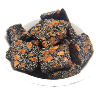 杭州特产山核桃仁黑芝麻片酥糖 临安小核桃肉麻糖罐装230休闲零食
