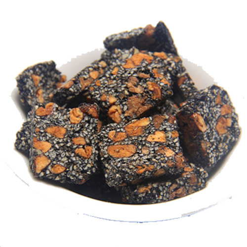杭州特产山核桃仁黑芝麻片酥糖 临安小核桃肉麻糖罐装230休闲零食