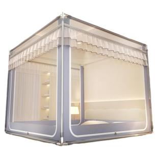 A简约隐私1米8乘2米的蚊帐1.8防猫上床出租房高档蚊g帐出租屋透明