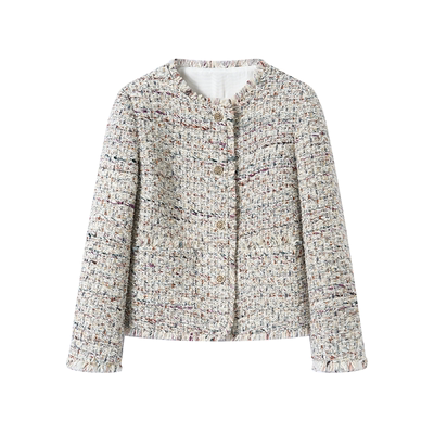 高级感小香风早春外套女小个子