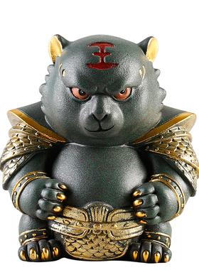 状元青石摆设中式茶室卡通茶宠