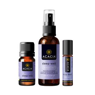 【自营】ACACIA安睡灵薰衣草安神助眠复方精油喷雾滚珠组合装套装