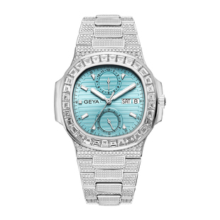 格雅手表男名牌正品男士机械表全自动防水鹦鹉螺高级满钻十大男表