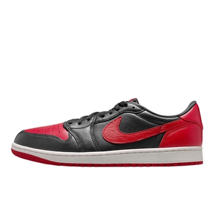 NIKE耐克男鞋 Air Jordan 1 禁穿黑红白低帮复古篮球鞋IW6276-001