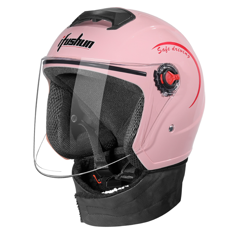 电动车头盔女3C认证半盔四季通用可拆卸围脖骑行电瓶车安全帽男士