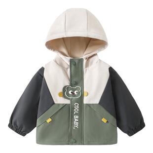 咔咔熊猫儿童冬季外套男童儿童户外防水女童宝宝婴儿三合一棉服