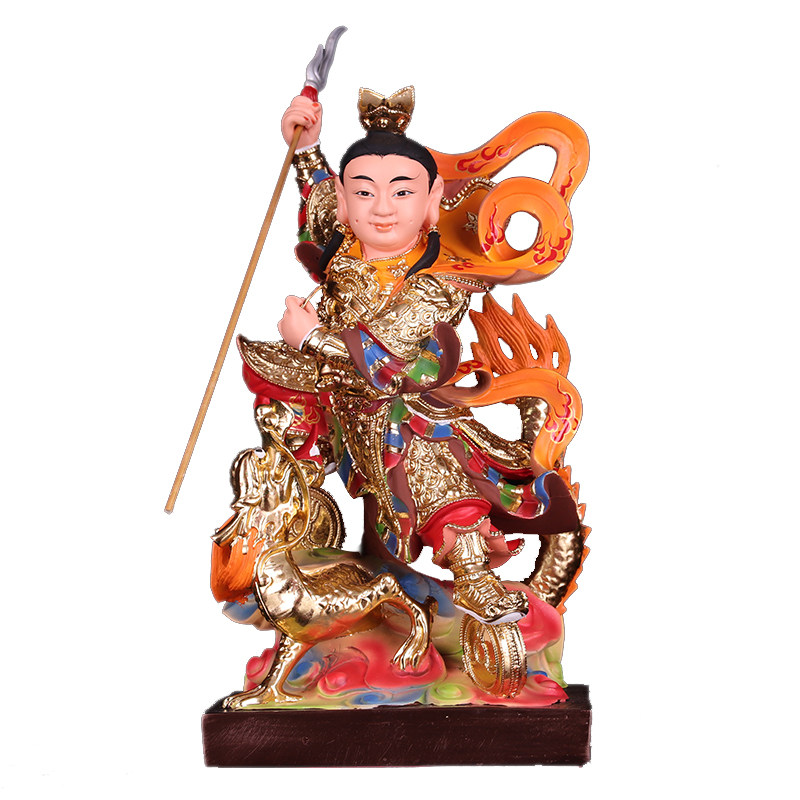 哪吒三太子神像树脂站龙哪吒摆件