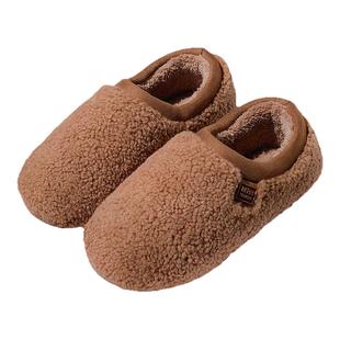 儿童棉拖鞋男童青少年包跟冬季棉鞋室内家居家新款保暖毛拖鞋男孩