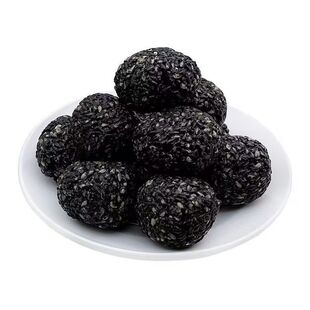 思宏黑芝麻丸独立包装即食健康休闲零食糕点开袋即食熟黑芝麻球