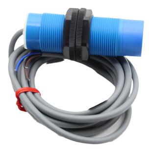 M30电容式接近开关 圆柱型塑料壳非金属检测开关传感器距离可调节