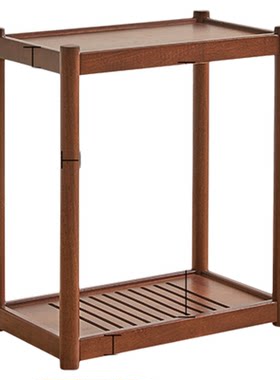 实木电脑主机托架多层移动