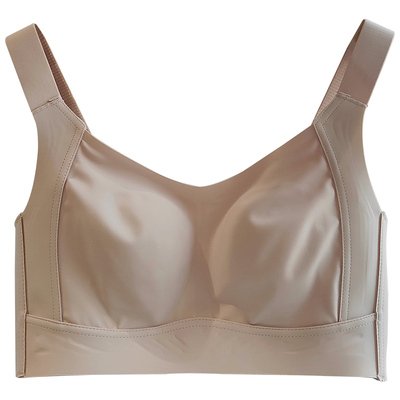 高品质无钢圈内衣大胸显小薄款收副乳提拉无痕全罩杯聚拢大码文胸