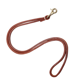 HALF WORK 头层牛皮钥匙扣皮绳手工复古纯铜扣真皮脖绳搭配挂绳