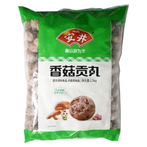 安井香菇贡丸火锅丸子香菇味贡丸麻辣烫关东煮火锅冒菜串串食材