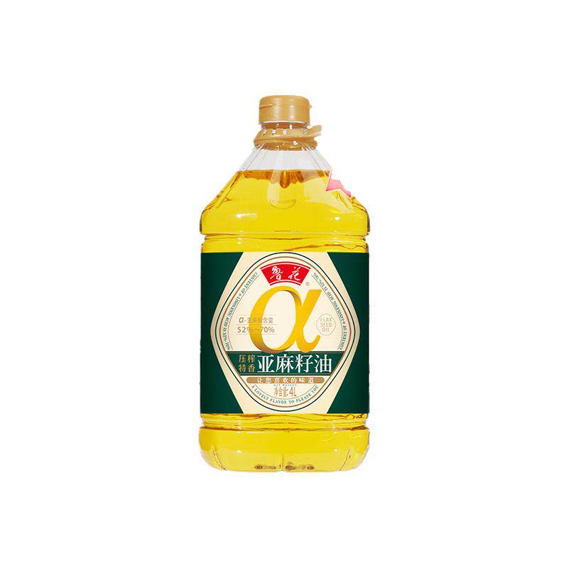 物理压榨4L亚麻籽油鲁花