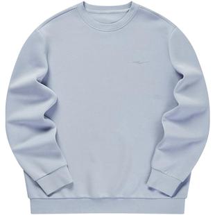 鸿星尔克卫衣男冬季新款男士情侣加绒运动休闲圆领长袖打底上衣女