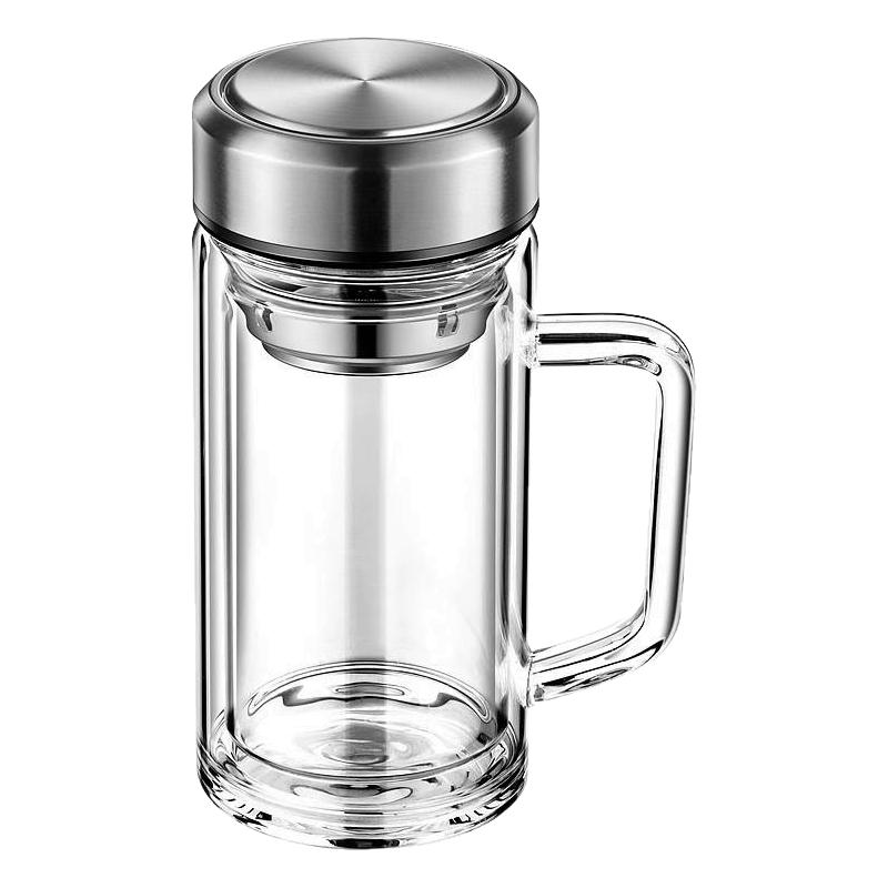 印字高硼硅显温泡茶杯