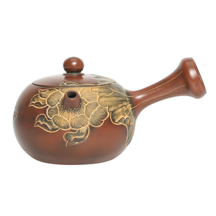 此时此刻坭兴陶泡茶壶茶具西施壶马武宏纯手工满雕侧把壶侧把西施