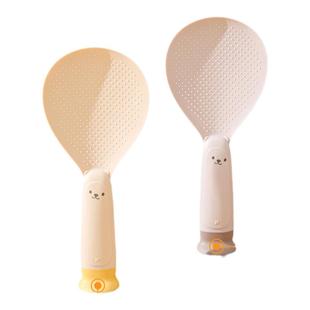 吸盘式厨房小熊饭勺可立式不粘米盛饭电饭煲食品级耐高温站立家用