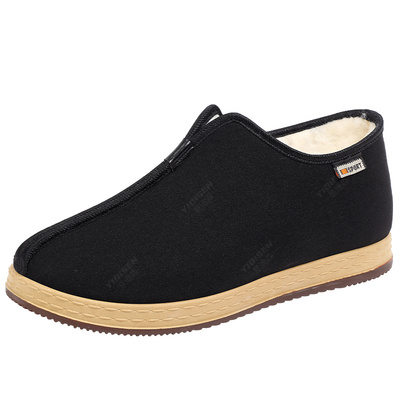 意迪森冬鞋男加绒加厚老北京布鞋千层底中老年爸爸鞋老人冬季棉鞋