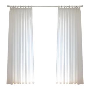 透光不透人加厚透光窗帘飘窗彩色窗纱白纱卧室客厅防晒阳台纱帘