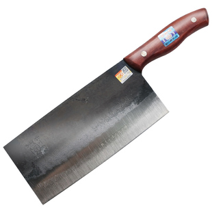 手工锻打菜刀切肉刀可斩骨锋利切片刀传统锻打碳钢刀老式铁菜刀