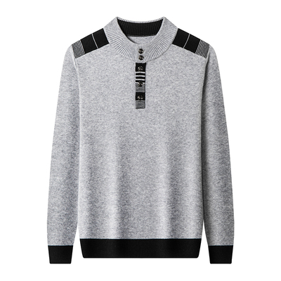 正品皮尔卡丹100%山羊绒衫男毛衣