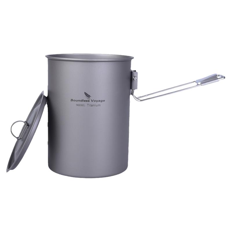 必唯纯钛煮饭神器野营钛锅户外蒸煲饭锅露营炊具锅具迷你小汤锅