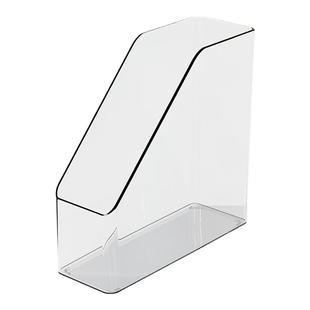 透明桌面文件收纳架书架书立桌子置物架办公室亚克力a4纸整理盒子