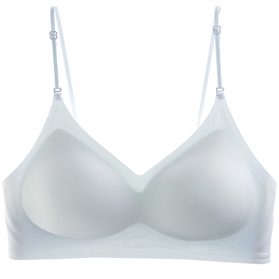 无痕细肩带内衣小胸聚拢美背一体