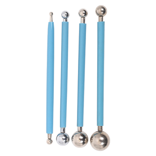 不锈钢丸棒 超轻粘土软陶泥手办圆头实心压窝工具 美缝剂压缝钢球