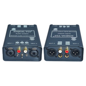 音频隔离器消除电流声共地卡农6.5莲花音响底噪音频抗干扰滤波器