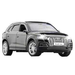 JKM奥迪Q5L合金属汽车模型声光转向避震奥迪A7A8RS6儿童玩具摆件