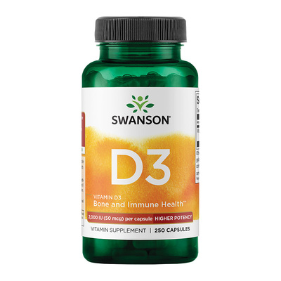 【自营】swanson斯旺森活性维生素d3羟基vd补钙D3活性吸收2000iu