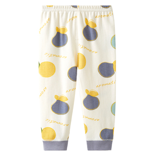 儿童秋裤春秋纯棉宝宝保暖裤单条婴幼儿睡裤男童内搭打底裤女线裤