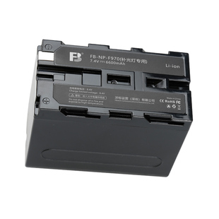 沣标NP-F970电池适用索尼摄像机NX5 NX3探境大容量永诺神牛LED补光灯监视器专用F750 F550锂电池充电器套装
