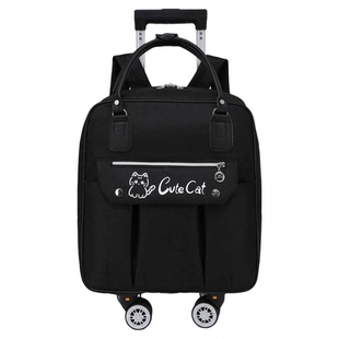 手提短途旅游小行李包万向轮拉杆包大容量旅行包学生双肩背包