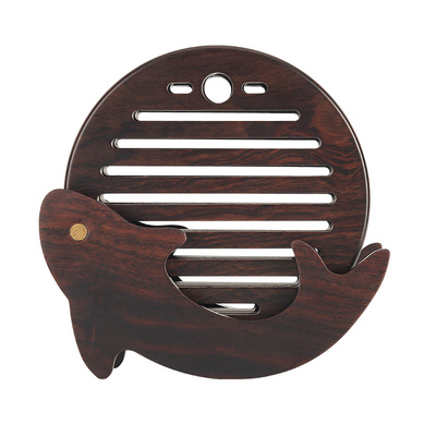 万斯坚隔热垫黑檀实木加厚整木