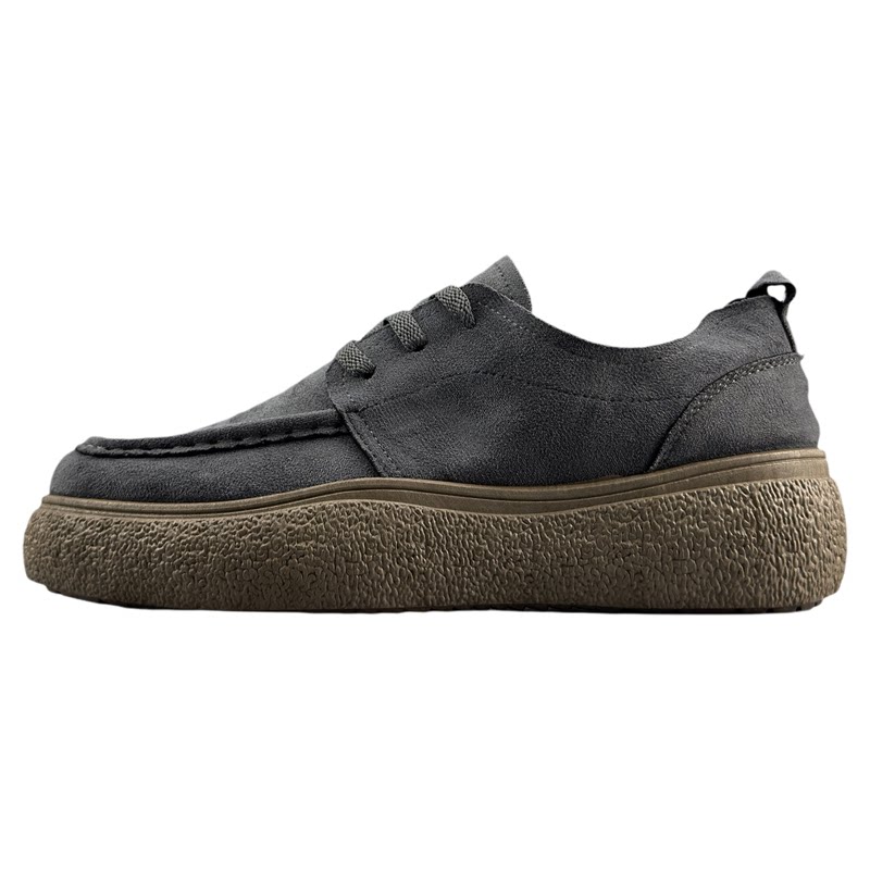 复古潮流厚底板鞋百搭时尚工装鞋